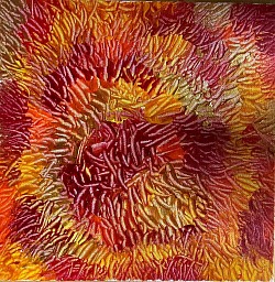 Floral Burst 20 x 20 cm acrylic on canvas board £40