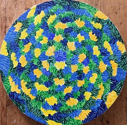 30cm(diameter) acrylic on round canvas £50