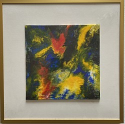 20 x 20cm acrylic on canvas board in gold metal frame £60