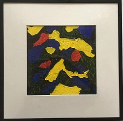33 x 33 cm Acrylic on canvas board  in black metal frame £60