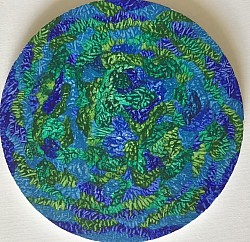 30 cm diameter circular Acrylic on canvas £50
