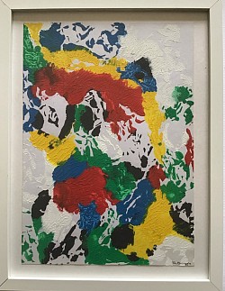 33 v 42 cm Acrylic on board in white frame  £80